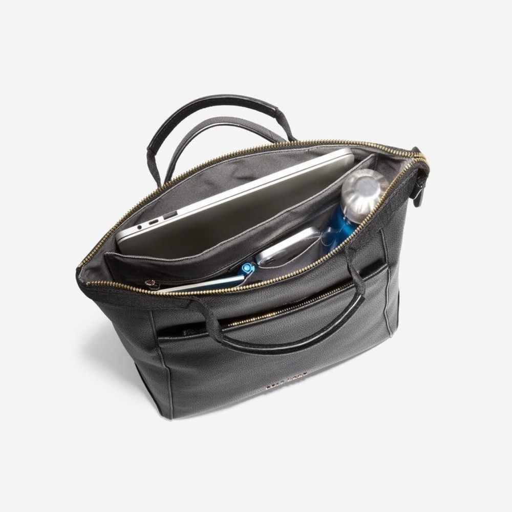 Cole Haan Black Leather Grand Ambition Backpack